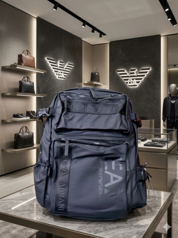 Armmani_backpack_premium_quality_with_dust_cover