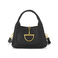 G-Inspired Softbit Medium Top Handle Bag With Double Box And Dust Bag (Black)