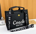 C-inspired Cargo Tote In Canvas With Dust Bag And Carry Bag (Black)