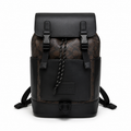 C-Inspired Rivington Signature Classic Canvas Monogram Backpack With Dust Bag (Coffee-Black)