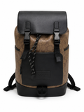 C-inspired Rivington Signature Classic Canvas Monogram Backpack With Dust Ba (Apricot-Black)