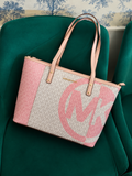 MK-Inspired Carter Tote Bag With Dust Bag Including Card (Pink)