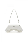Diesel Inspired Play Glossy Shoulder Bag With Box And Dust Bag Including Carry Bag (White)