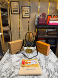 LV-Inspired Mini Loop Monogram Empreinte Chain Shoulder Bag With Box & Dust Bag (Black)