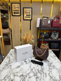 Aldo-Inspired Maricar Brown Geometrical Monogram Shoulder Bag With Box