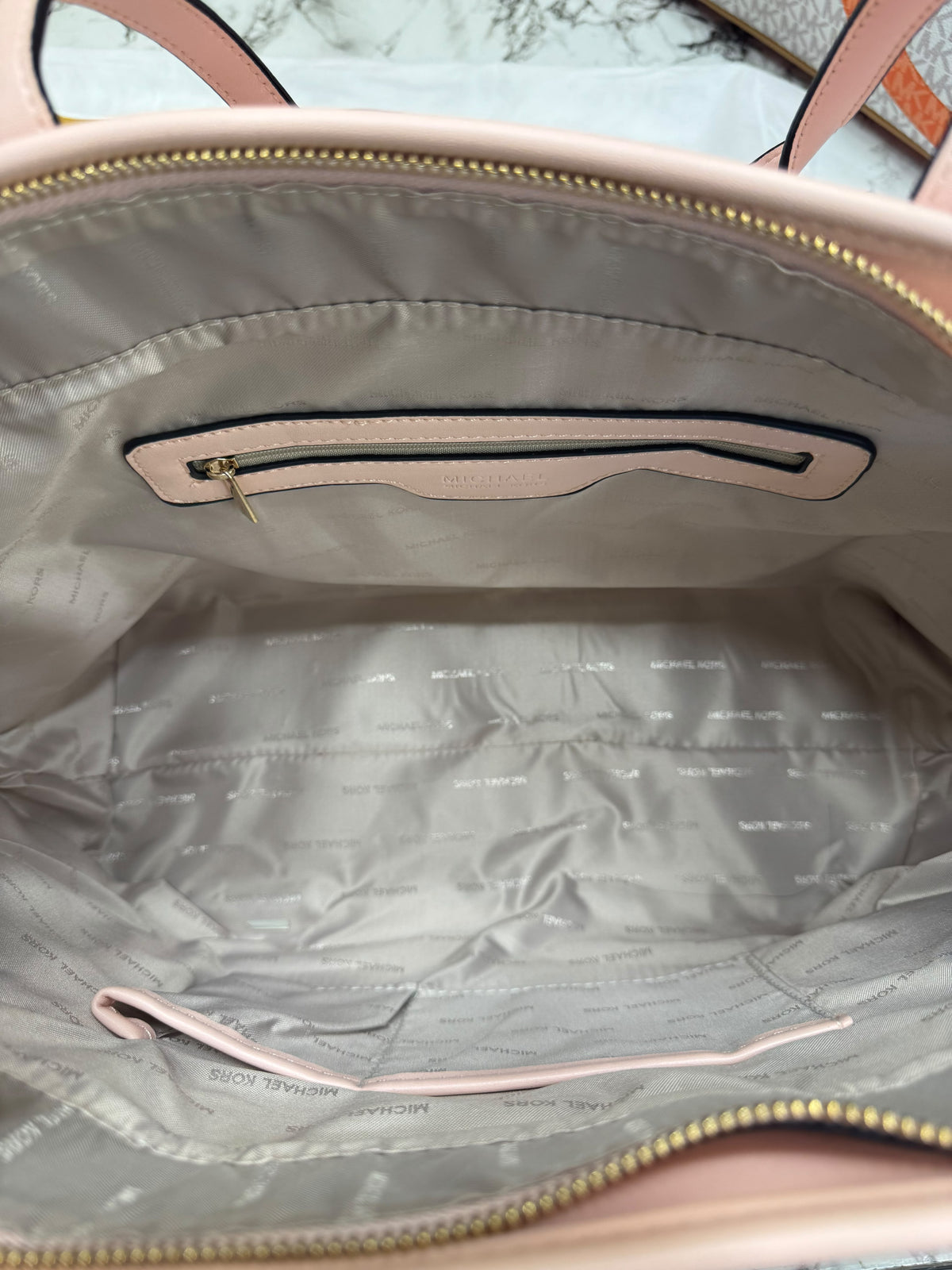 MK-Inspired Carter Tote Bag With Dust Bag Including Card (Pink)
