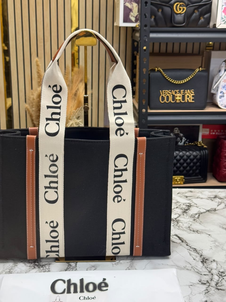 Chloe-Inspired Premium Quality Handbag With Dust Bag (Black)