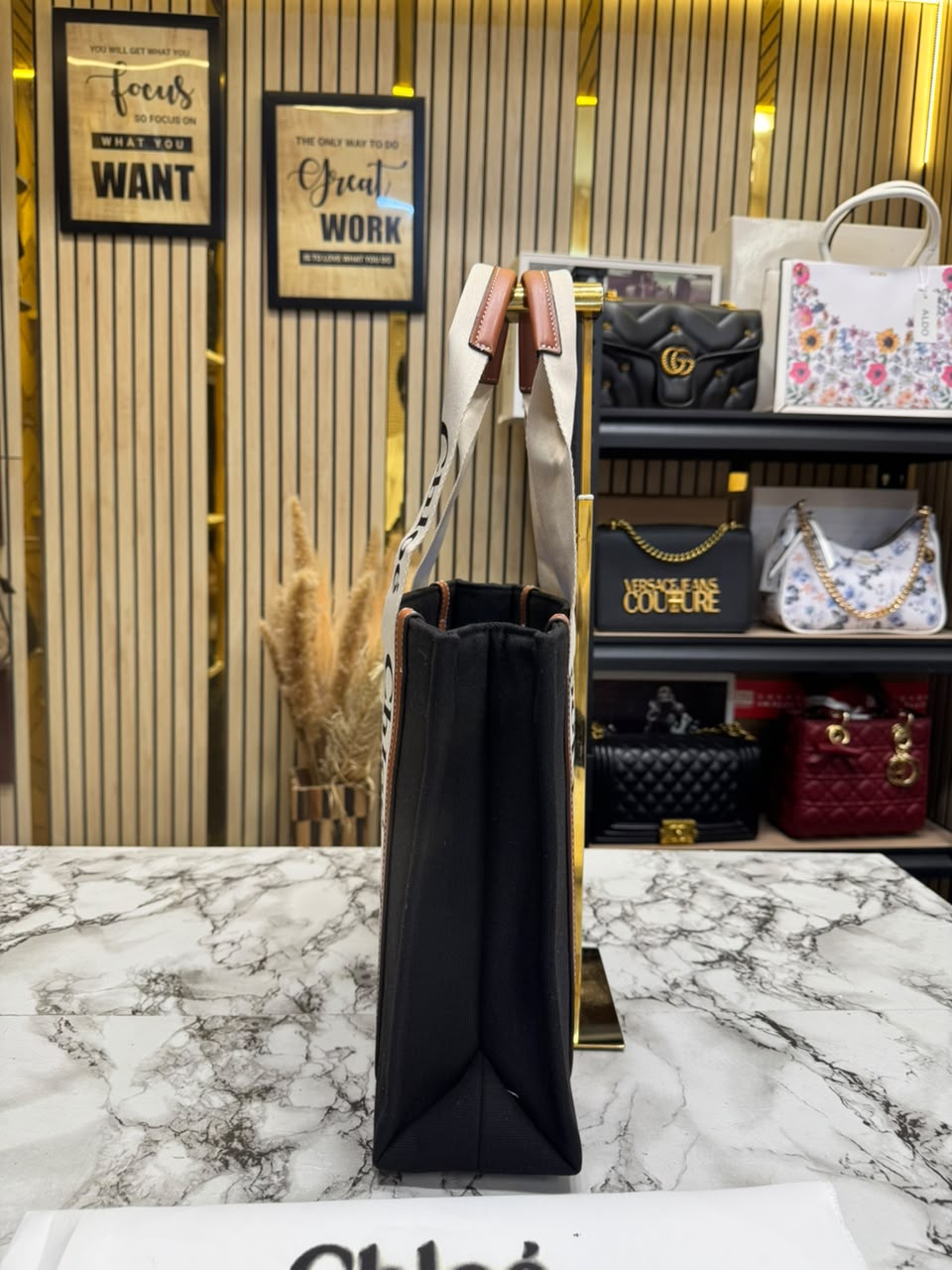 Chloe-Inspired Premium Quality Handbag With Dust Bag (Black)