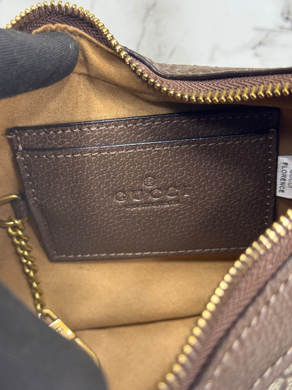 G-Inspired GG Monogram Chain Shoulder Bag With Double Box And Dust Bag Including Carry Bag