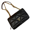 Prada-Inspired Quilted Spectrum Shoulder Bag With Box And Dust Bag (Black)