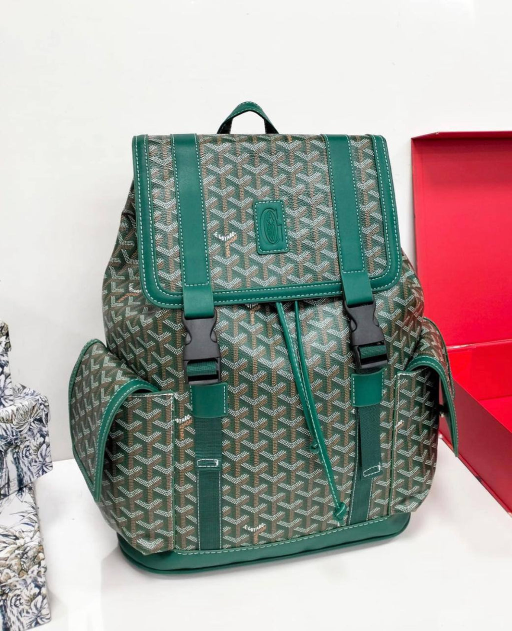Goyard Alpin Backpack In Ian Pattern Premium Quality (Green)