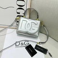 D&G Lacquered Bag Mini DG Logo (Silver)