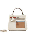 H-Inspired Kelly 25 Colormatic Retourne With Box And Dust Bag (White)