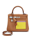 H-Inspired Kelly 25 Colormatic Retourne With Box And Dust Bag (Brown)