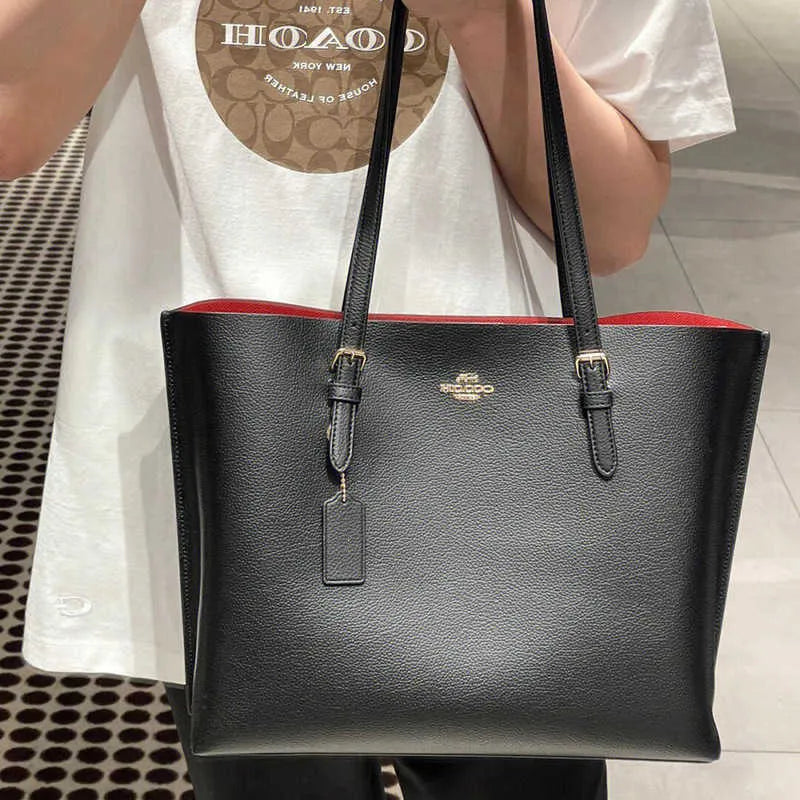C-inspired mollie tote bag with dust bag (Black)