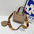 C-Inspired Willow Monogram Canvas Mini Tote Bag With Coin Pouch Including Box And Dust Bag (Apricot Brown)