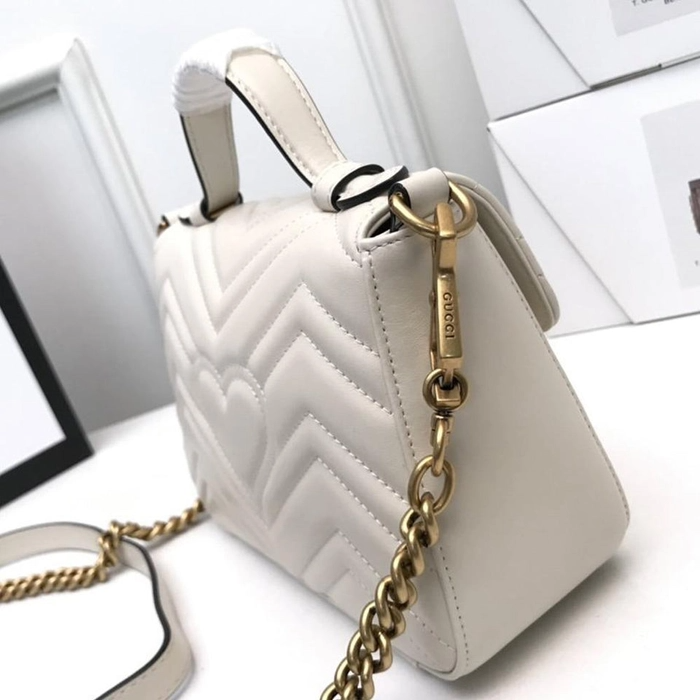 G-inspired Marmont Premium With Box (White)