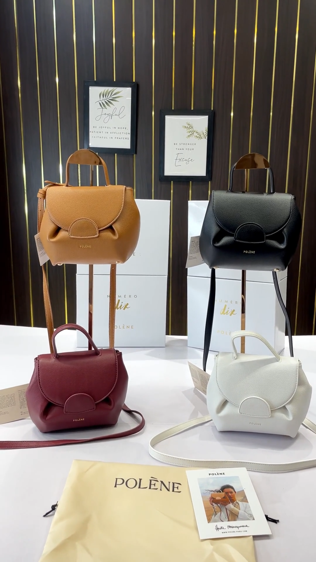 Numero Polen E Nano Bag With Box (Wine-Red)